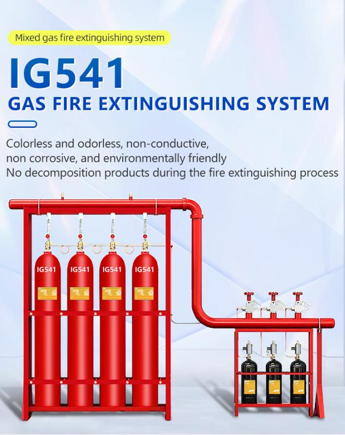Ig541 Fire Suppression System N2 Pipe Line Fire Extinguisher for Server Room
