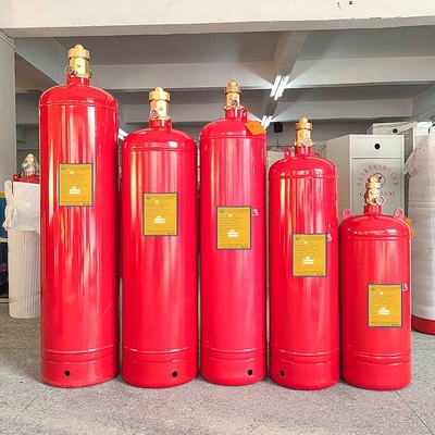 Stalowy walcowany / bezszwedzony FM200 / hfc-227ea Cylinder do magazynowania gazu