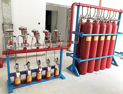 Sistema automatico di estinzione del fuoco FM200 con estintori per biblioteche