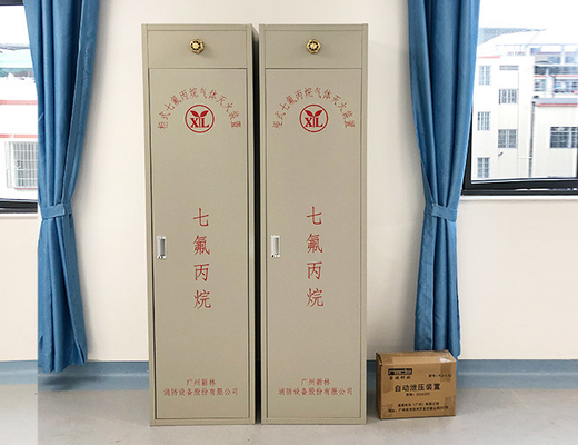 FM200 Metal Fire Extinguisher Cabinets Sevofluoropropane Gas Automatic Fire Suppression