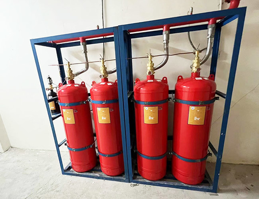 Co2 Clean Agent Fire Suppression System Fm200 Chemical For Valuable Instrument Room