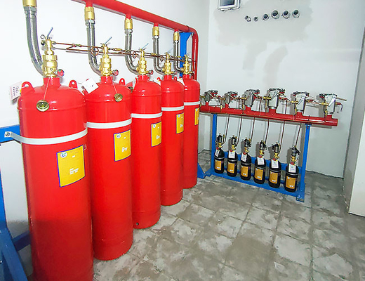 Fire Suppression System Fm200 Fire Protection For Valuable Instrument Room