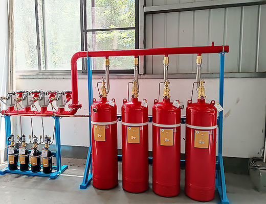 Refill Fm200 Hfc-227ea Fire Suppression System With Pipe Line Fire Extinguisher