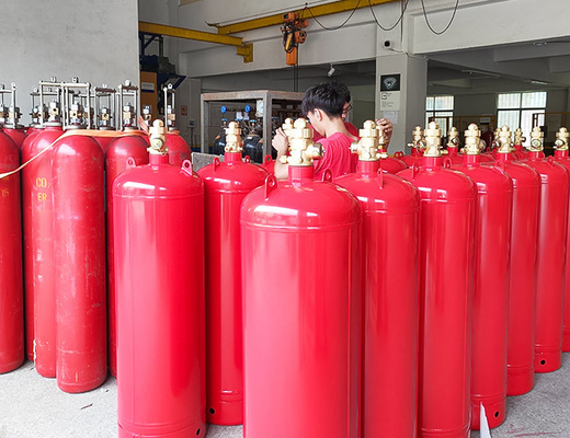Fm200 Gas Fire Suppression System 120L FM200 Fire Extinguisher Gas Cylinder