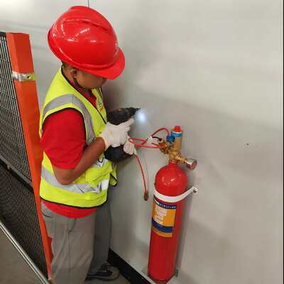 Easy To Install FM200/Novec1230 Automatic Fire Detection Tube With Red Cylinder
