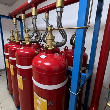 4.2Mpa FM200 Pipe Network Fire Extinguishing System Filling Density≤950kg/M3