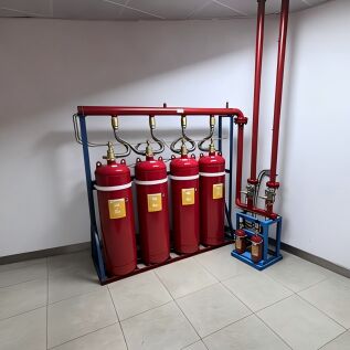 Stainless Steel 100L FM200 Fire Automatic Suppression System High Safety