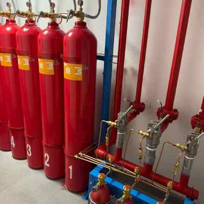 Non-Conductive IG541 Inert Gas Extinguishing System Without Residue